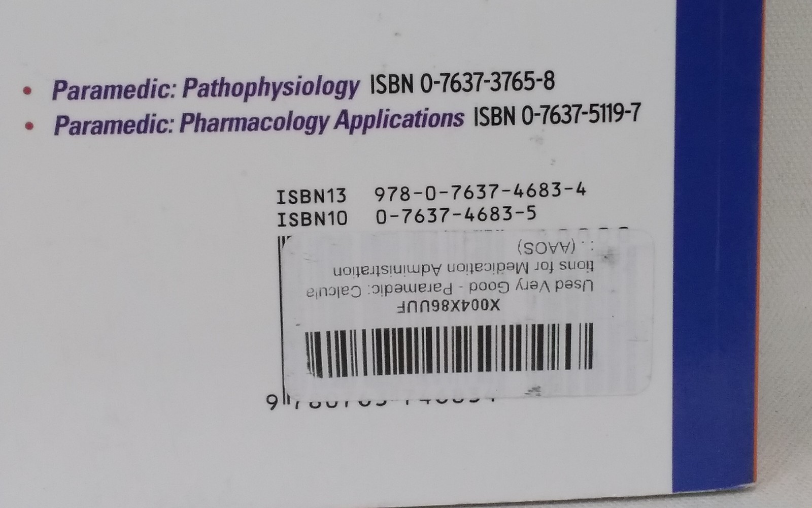 AAOS Calculations for Medication Administration: Paramedic