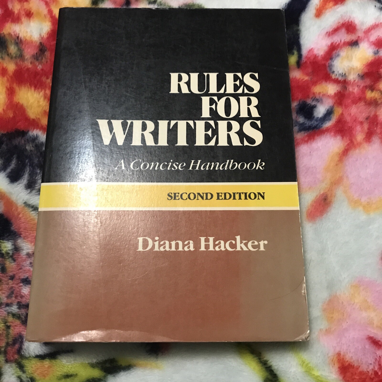 Rules for Writers by Diana T. Hacker (1988, Trade Paperback)