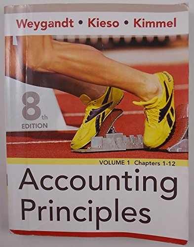 Accounting Principles – Hardcover, by Weygandt Jerry J.; Kieso – Very Good