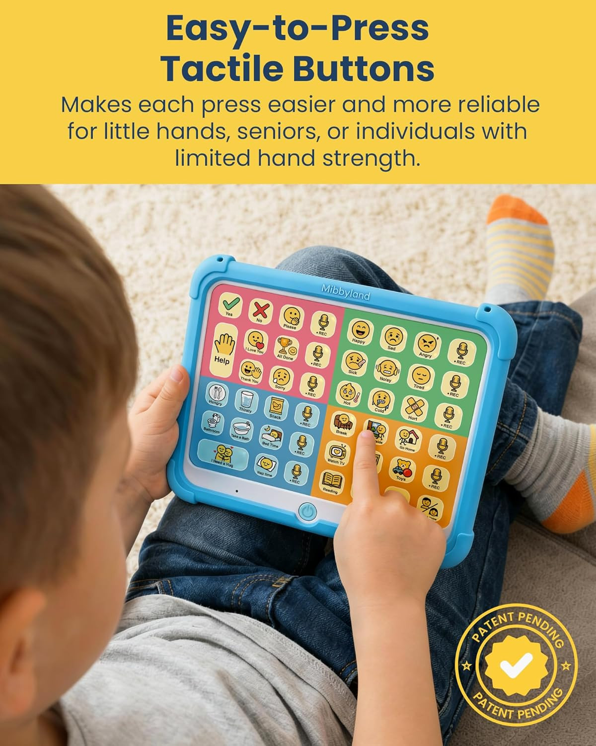 Mibbytalk AAC Device for Autism & Nonverbal Kids and Adults, Communication Tool