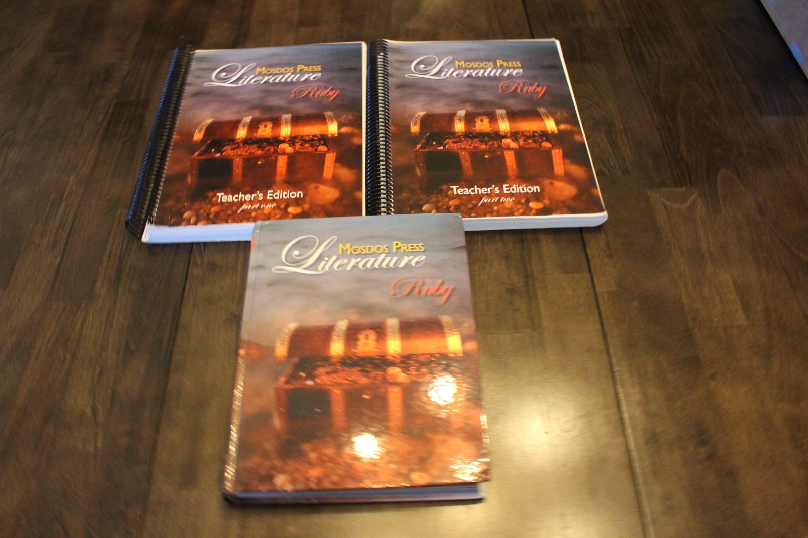 Mosdos Press Literature Ruby Textbook & Teacher Edition parts 1 & 2 4th grade