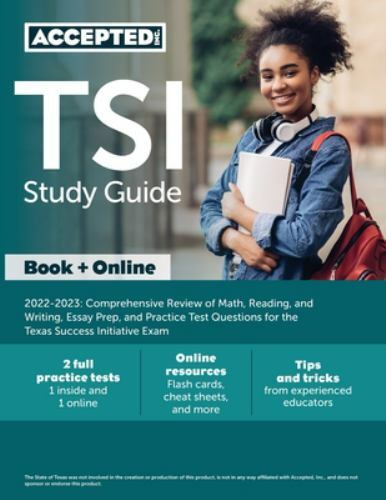 TSI Study Guide 2022-2023: Comprehensive Re- 1637980566, Jonathan Cox, paperback