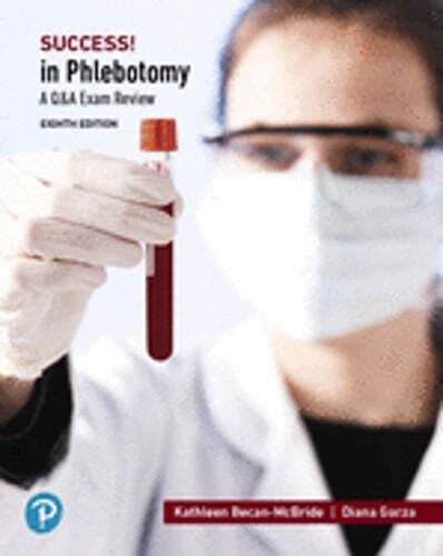Success! in Phlebotomy: A Q&A Review by Kathleen Becan-McBride: Used