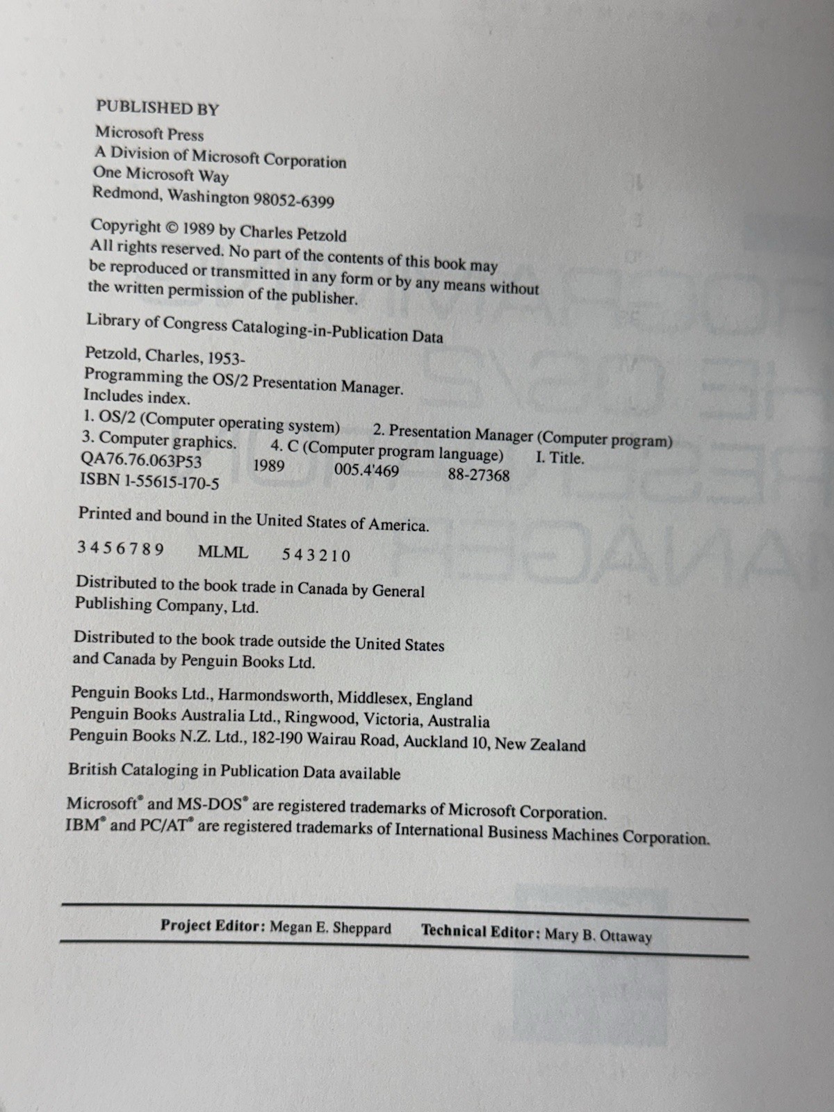 Programming The OS/2 Presentation Manager By Charles Petzold