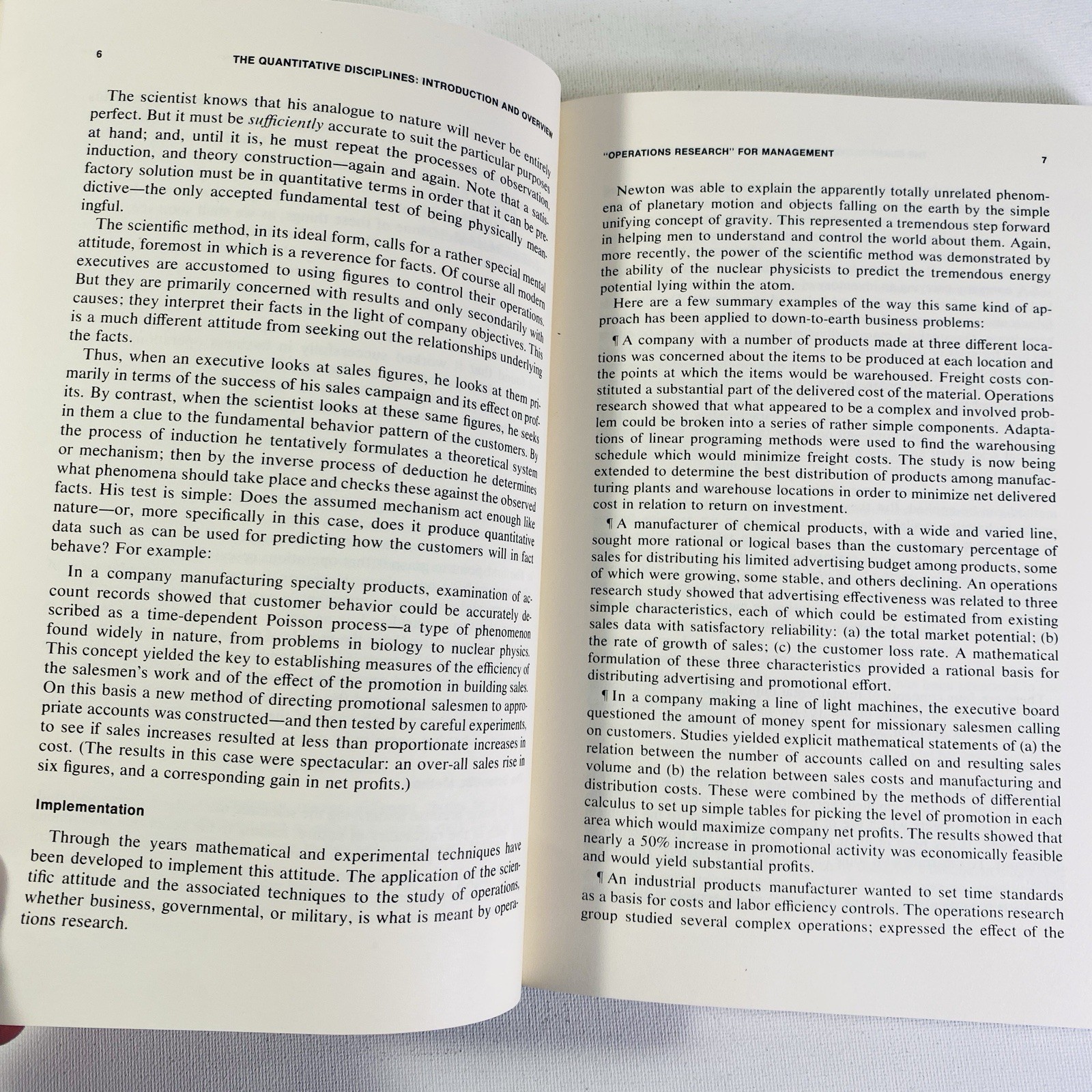 Quantitative Disciplines in Management Decisions by Levin & Lamone 1969 Hardcove