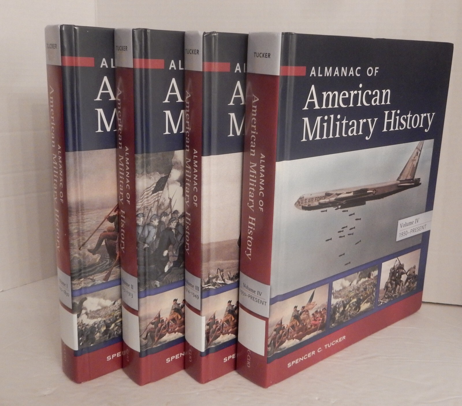 ALMANAC OF AMERICAN MILITARY HISTORY (4 vols); Spencer Tucker; 2013 Hardcovers