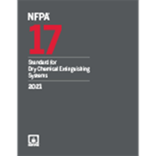NFPA 17, Standard for Dry Chemical Extinguishing Systems 2021 edition Paperback