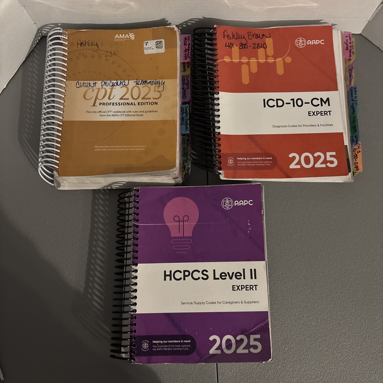 AMA CPT Book, ICD-10 Code Book, HCPCS Book – 2025 Physician Bundle by AAPC