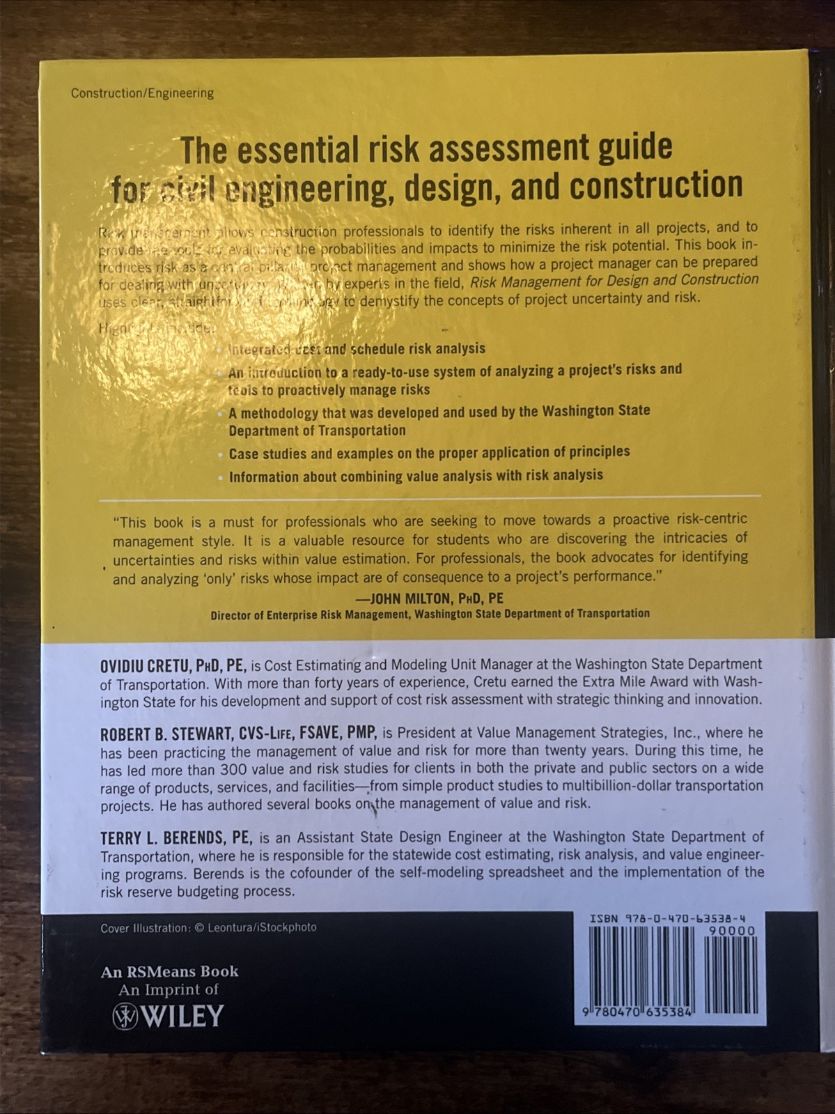 Risk Management for Design and Construction (RSMeans)