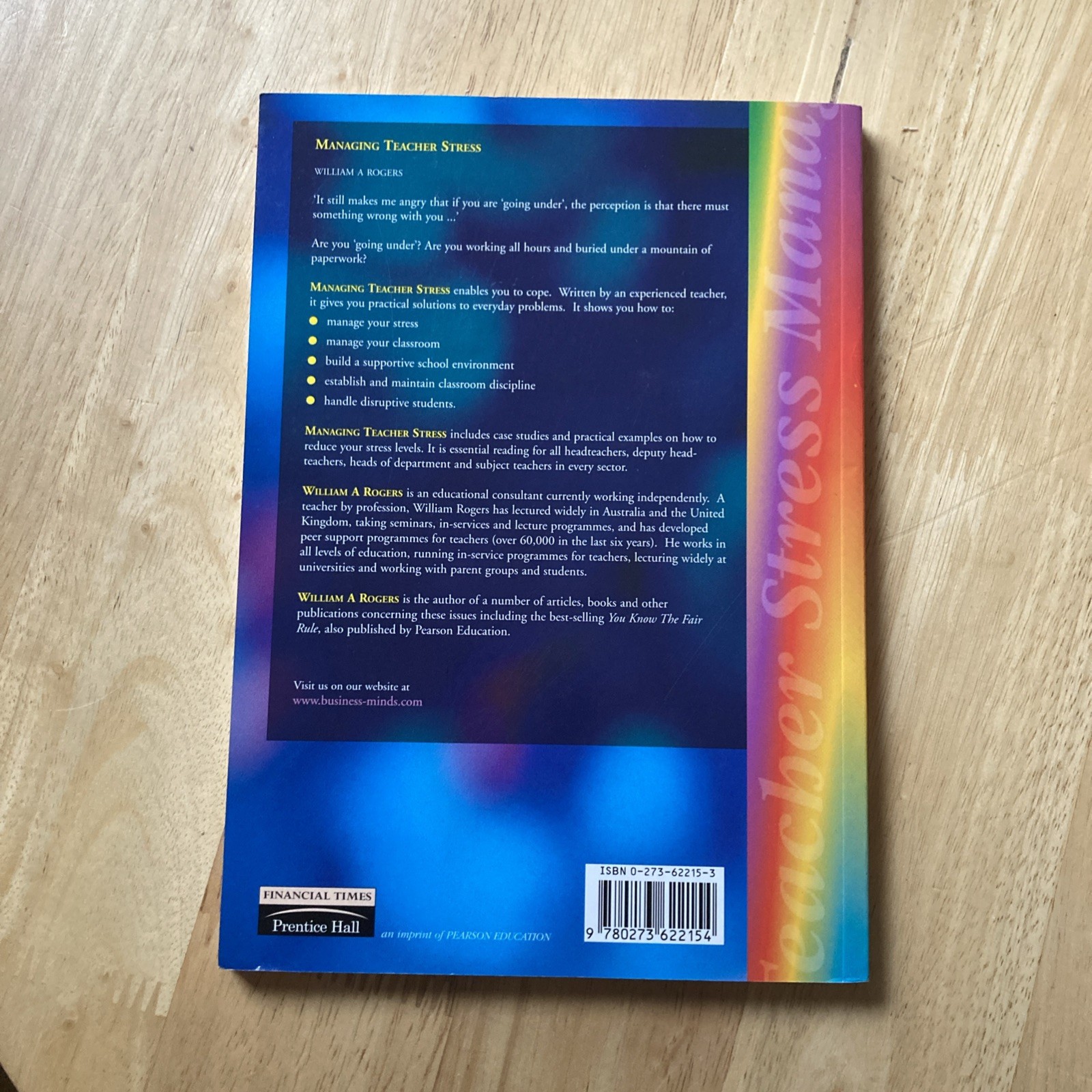 Managing Teacher Stress – William A. Rogers Paperback 1996