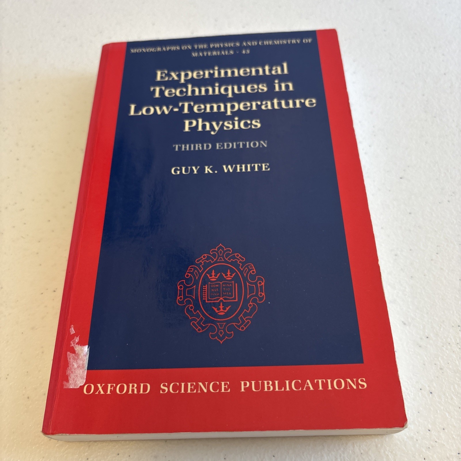 Monographs on the Physics and Chemistry of Materials Ser.: Experimental…