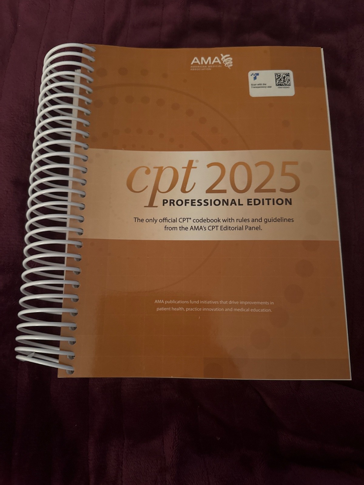 CPT 2025 Professional Edition – Spiral-bound, by AMA