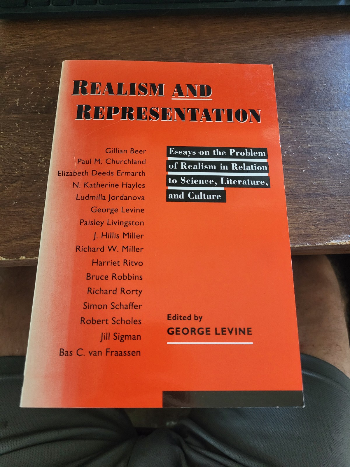 REALISM AND REPRESENTATION, Ed. George Lewis Levine – LIKE NEW