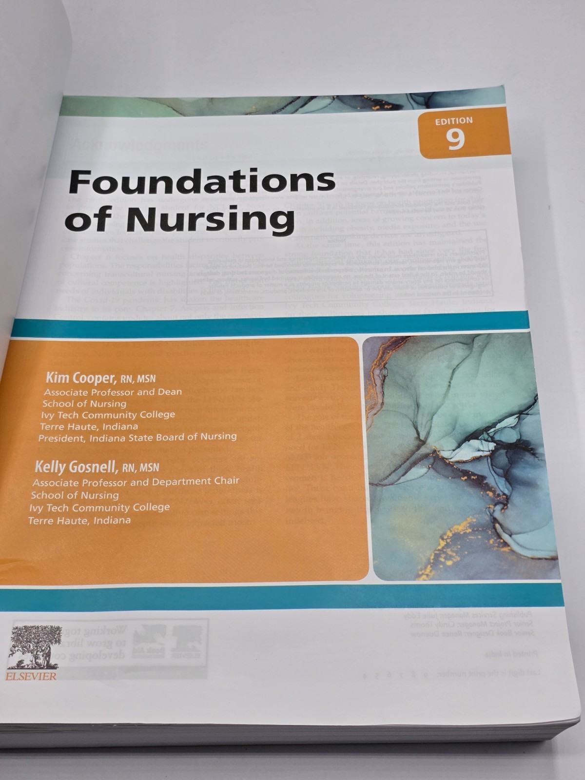 Foundations of Nursing by Kim Cooper and Kelly Gosnell ACCEPTABLE PB 9TH EDITION