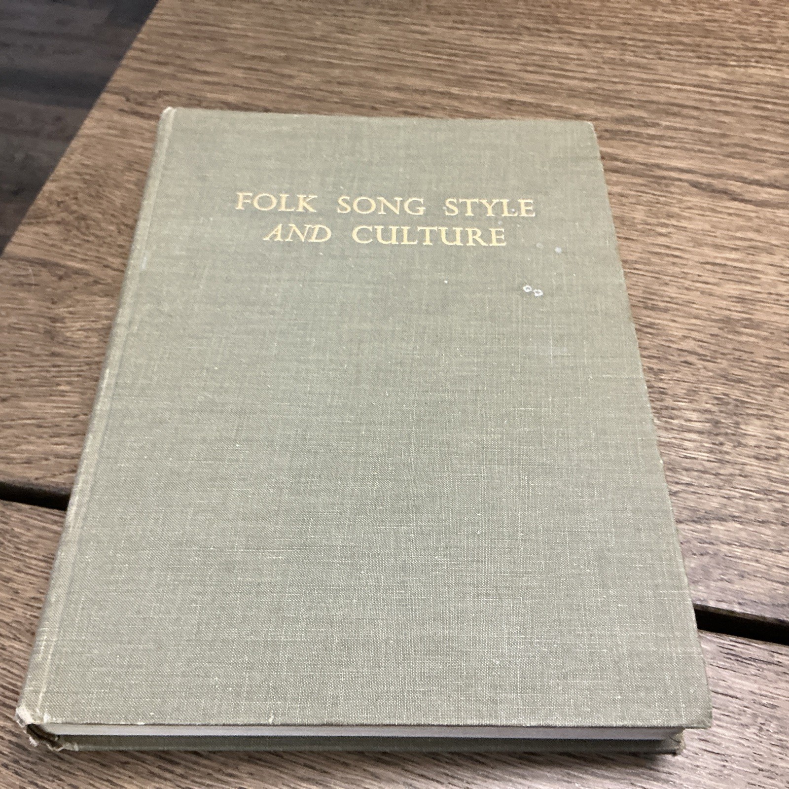 Folk Song Style and Culture by Alan Lomax-1968