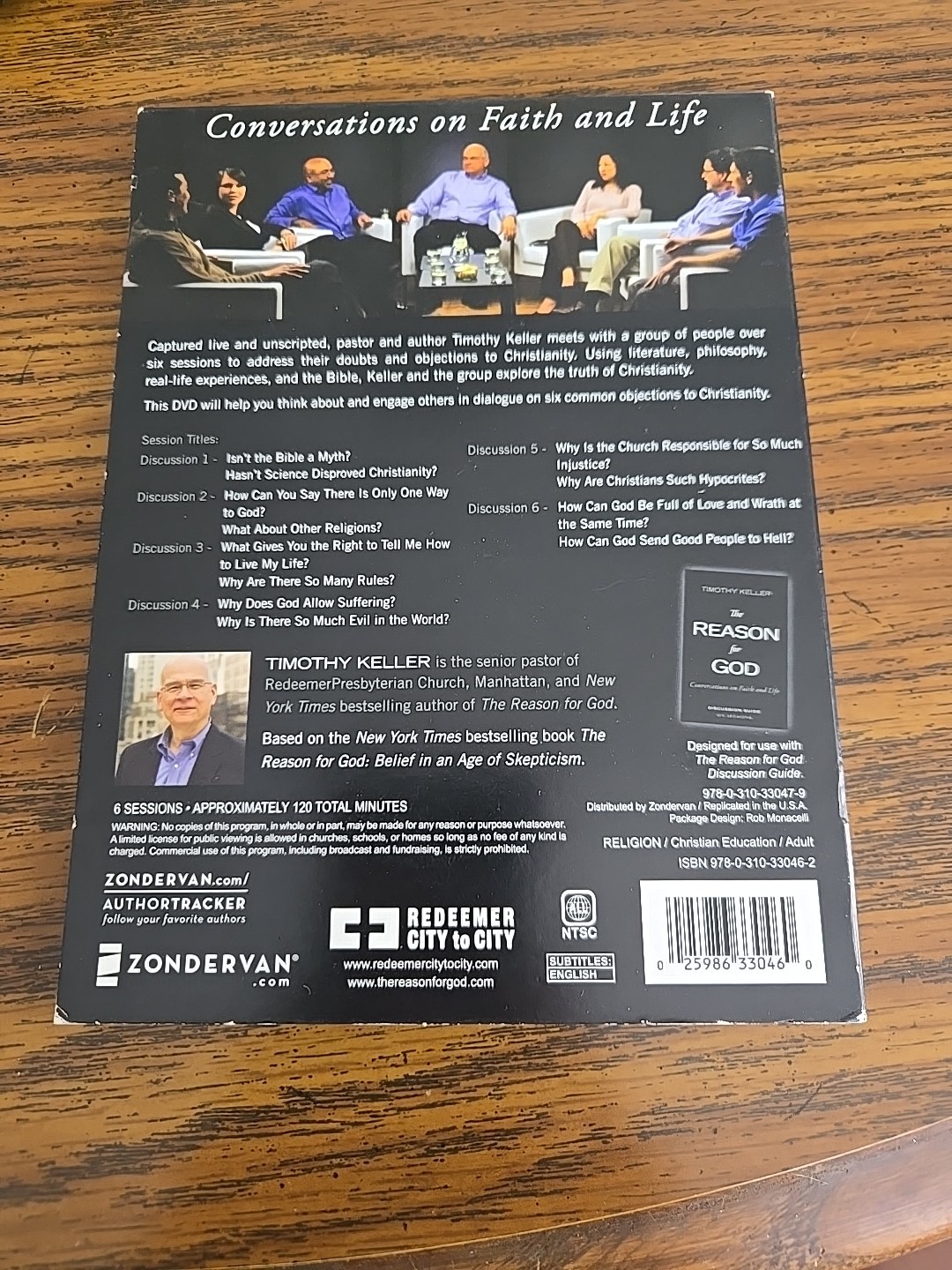 The Reason for God: Conversations on Faith and Life Timothy J. Keller dvd Used