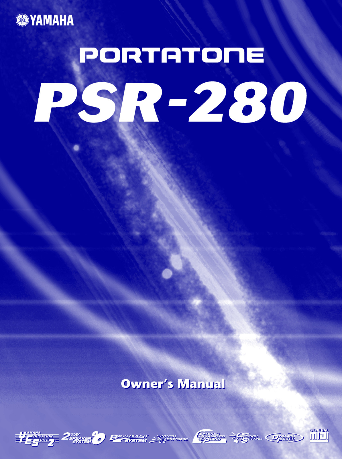 Yamaha PSR-280 Instruction Manual: 92 Pages & Protective Covers!