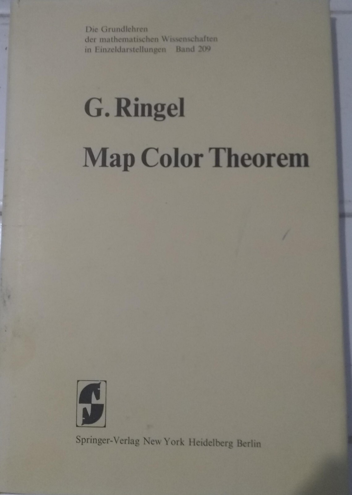 Map Color Theorem by Ringel, Gerhard