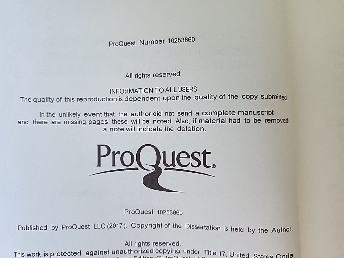 Dissertation Presented To CORNELL UNIVERSITY on Impacts Of Marine Protected…