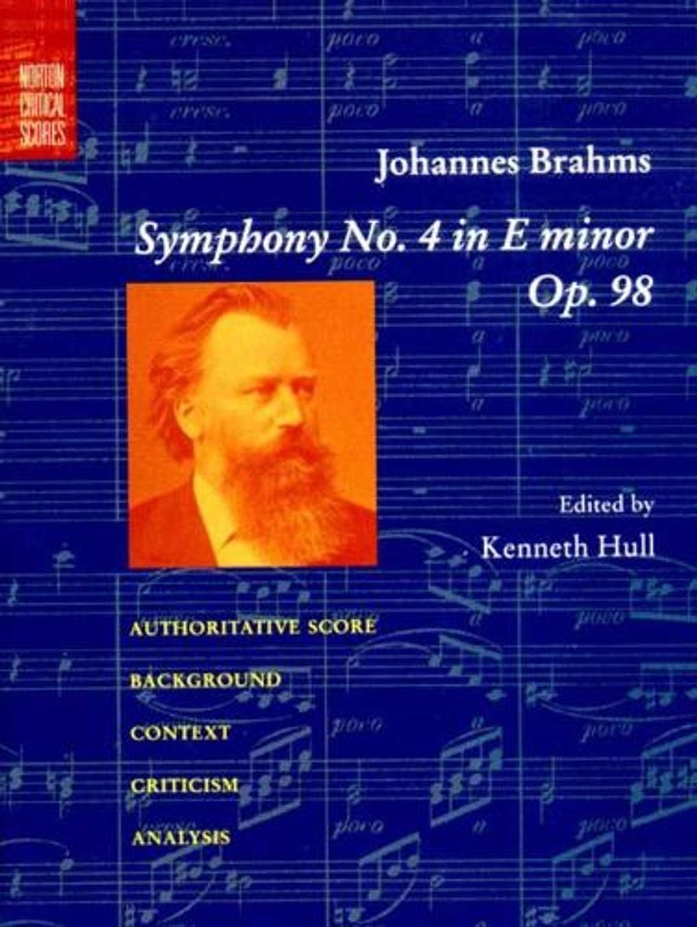 Symphony No. 4 in E Minor, Op. 98 by Johannes Brahms (English) Paperback Book