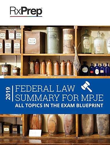 RxPrep Federal Law Summary for MPJE – Paperback – VERY GOOD