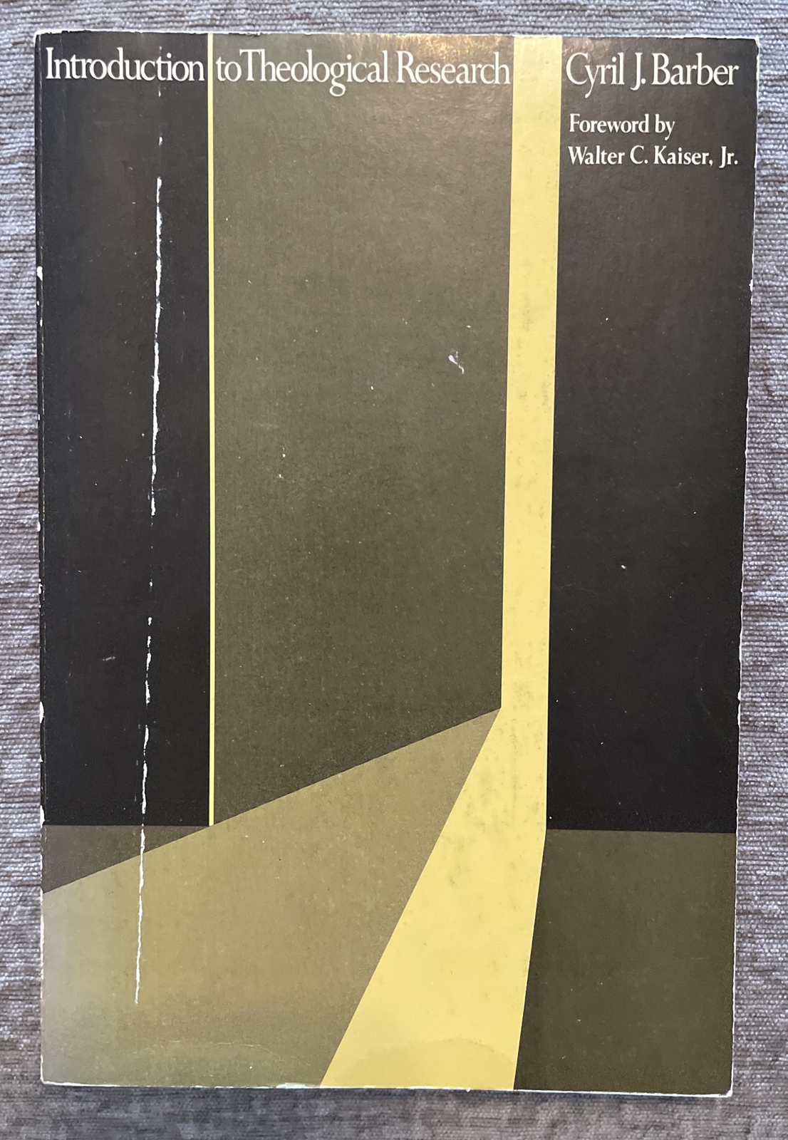 Introduction to Theological Research by Cyril J. Barber (1982, Trade Paperback)