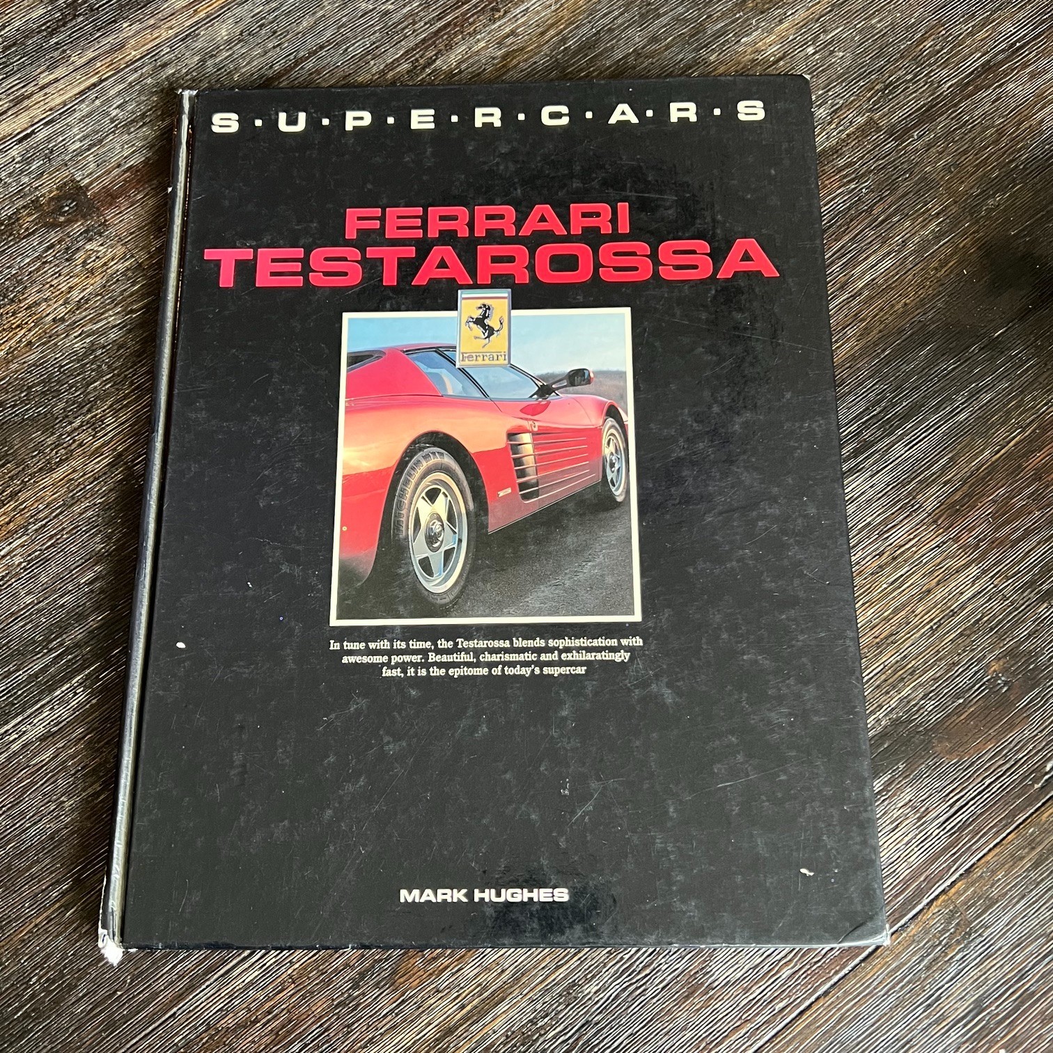 Ferrari Testarossa Supercars Mark Hughes Gallery Books Illustrated Vintage Book