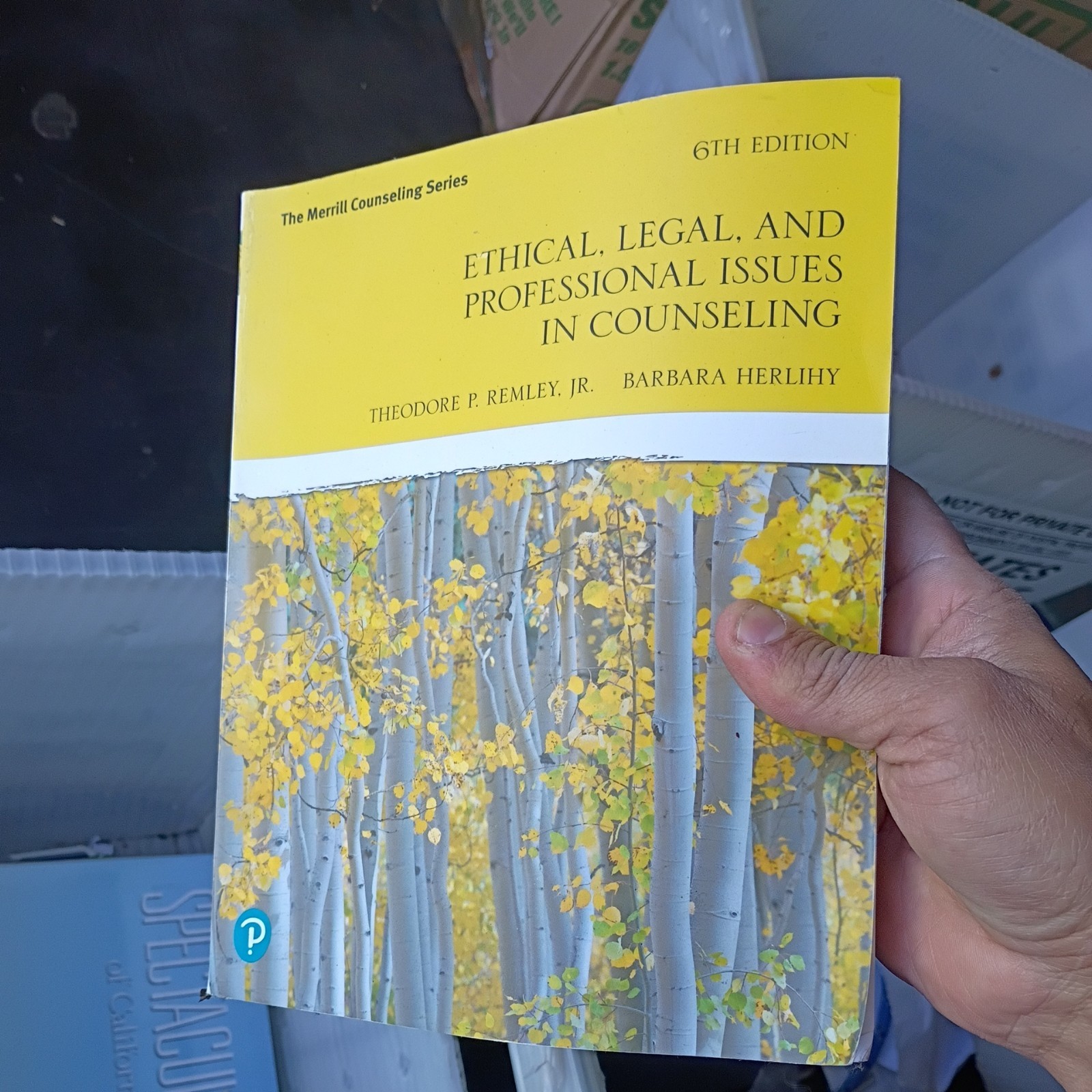 Ethical, Legal, and Professional Issues in Counseling by Barbara Herlihy and…