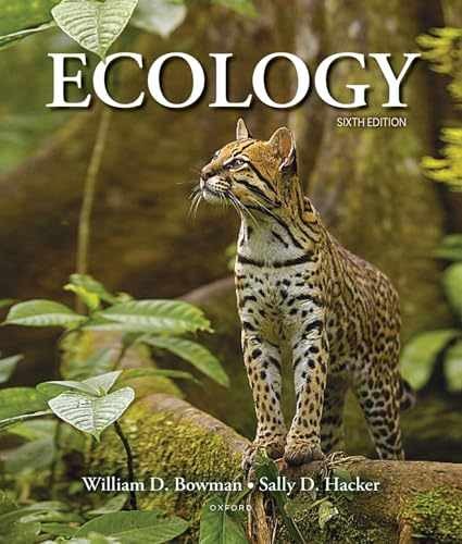 Ecology – Paperback, by Bowman William; Hacker Sally – Very Good