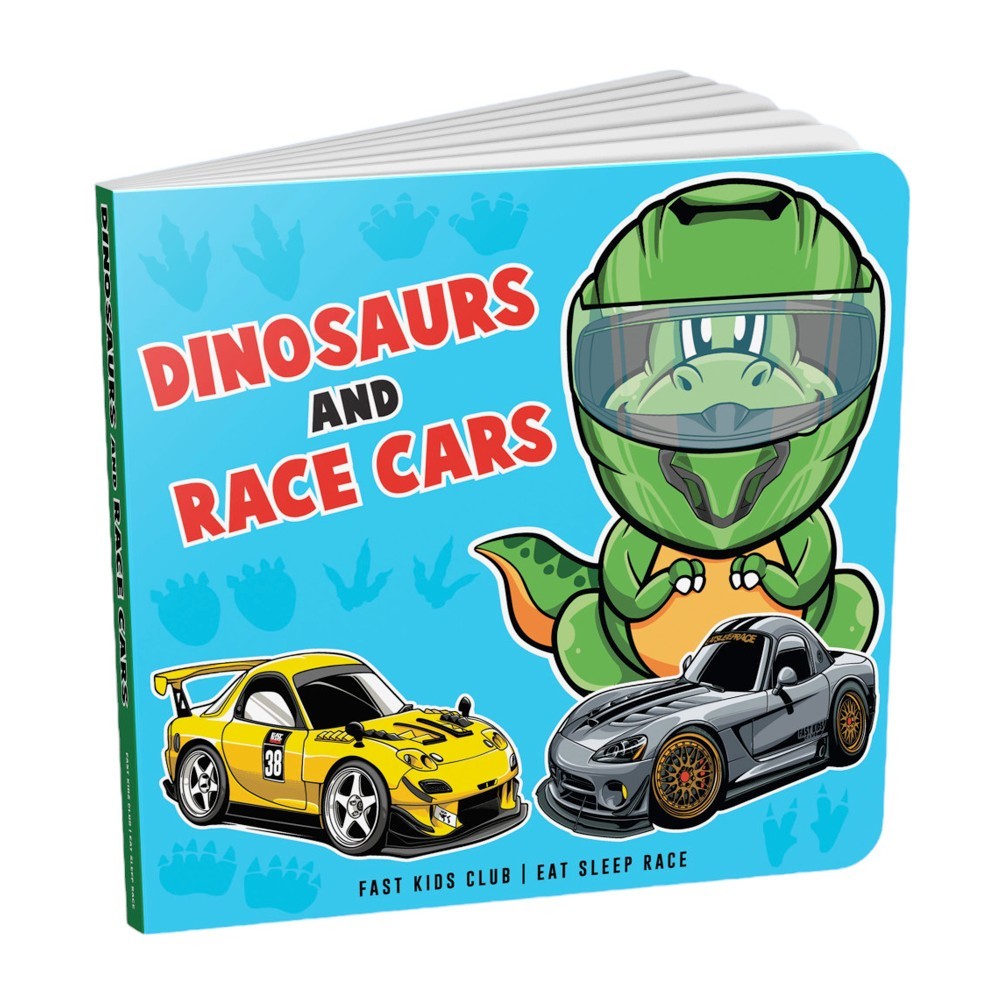 Dinosaurs and Race Cars Book (Baby, Children’s, Toddler Book)
