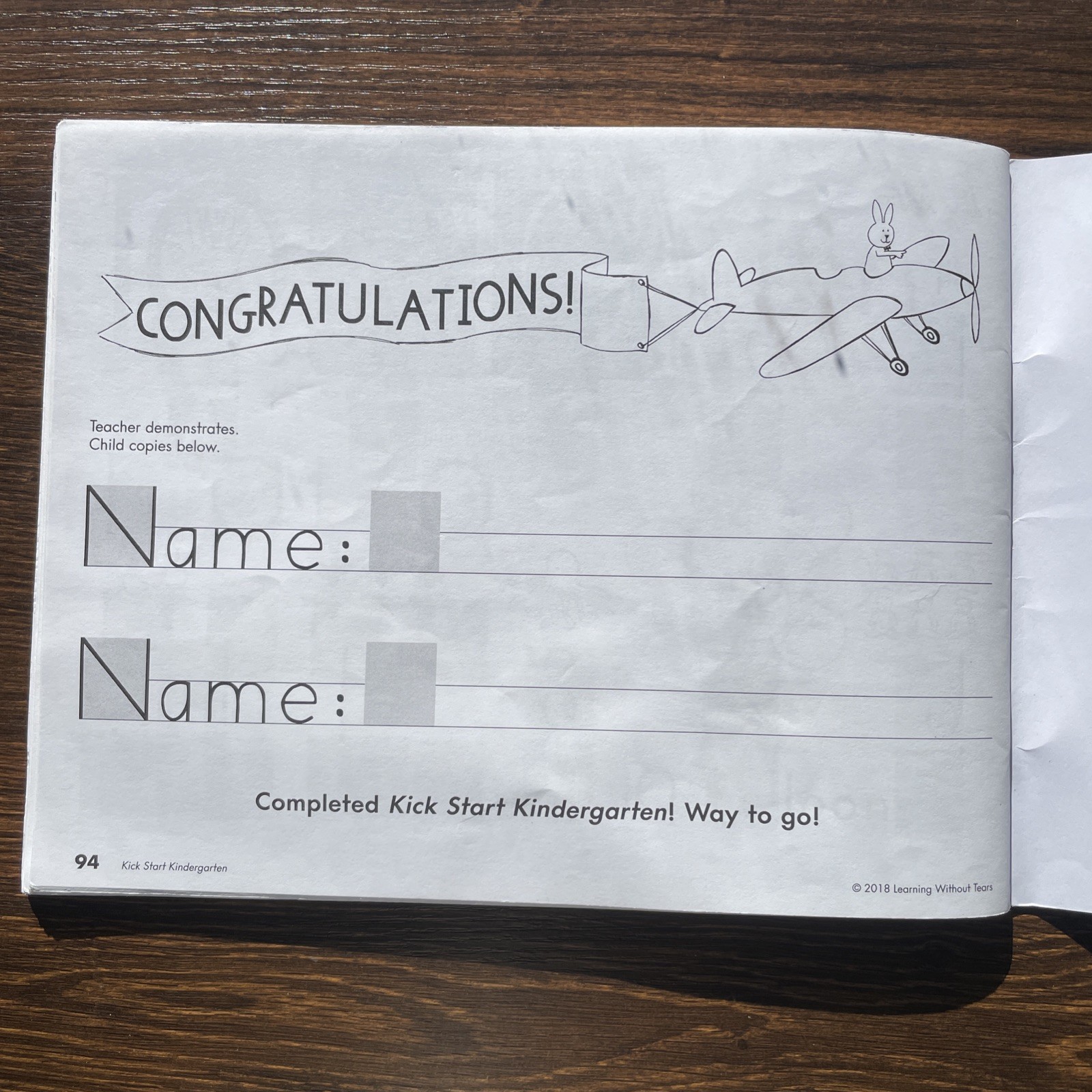 Handwriting Without Tears: Kick Start Kindergarten 2018 No Writing on Pages