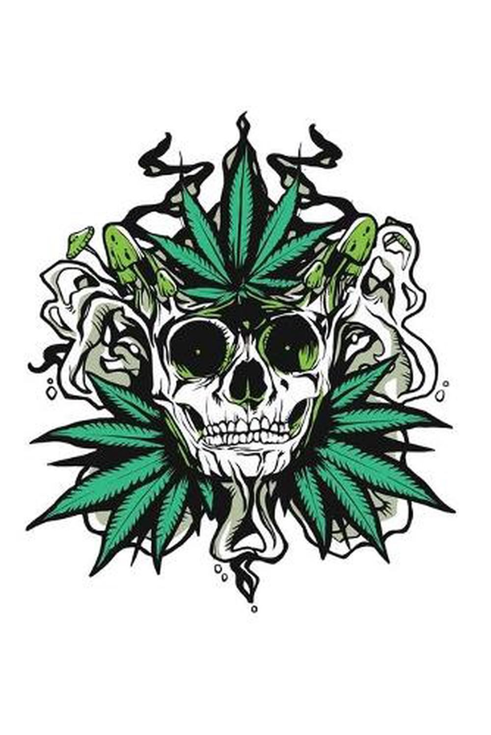 120 Pages DINA5: Cannabis Graphic Jorunal Book For Marijuana Smoker 120 Pages DI