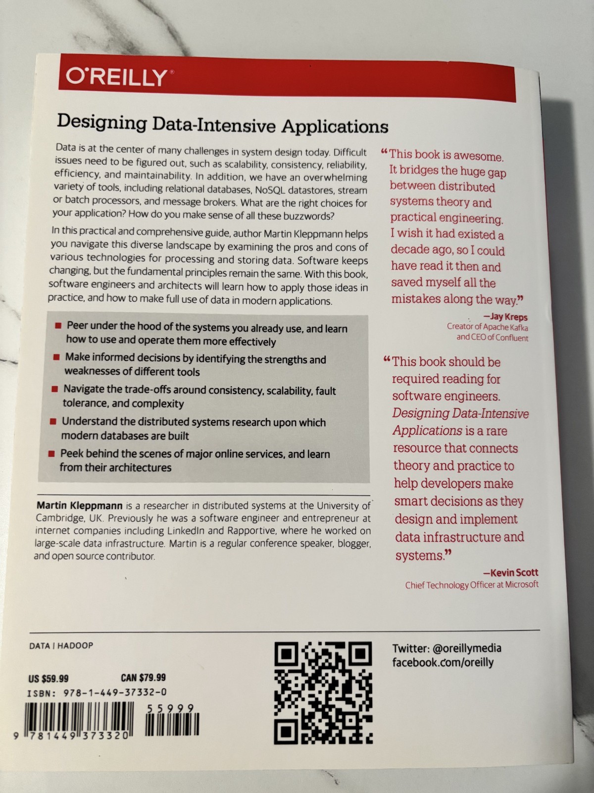 Designing Data-Intensive Applications : The Big Ideas Behind Reliable, Scalable,