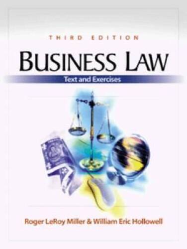 Business Law: Text and Exercises – Paperback By Miller, Roger Leroy – GOOD