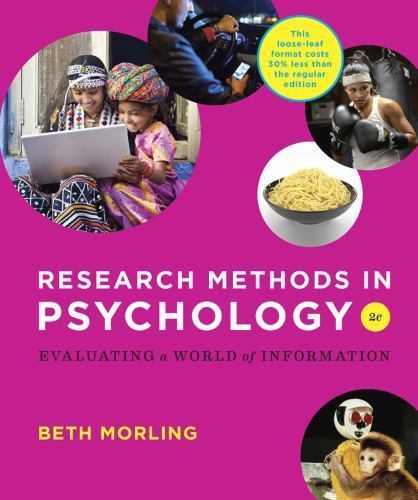 Research Methods in Psychology: Evaluating a World of Information