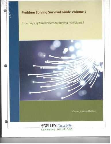 Intermediate Accounting, , Problem – Paperback, by Kieso Donald E.; – Very Good