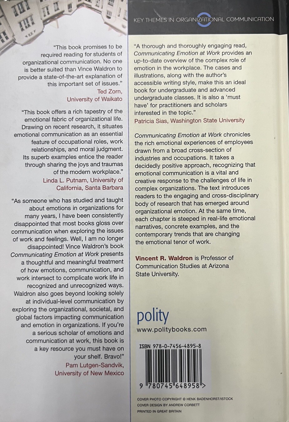 Communicating Emotion at Work Paperback Vincent R. Waldron