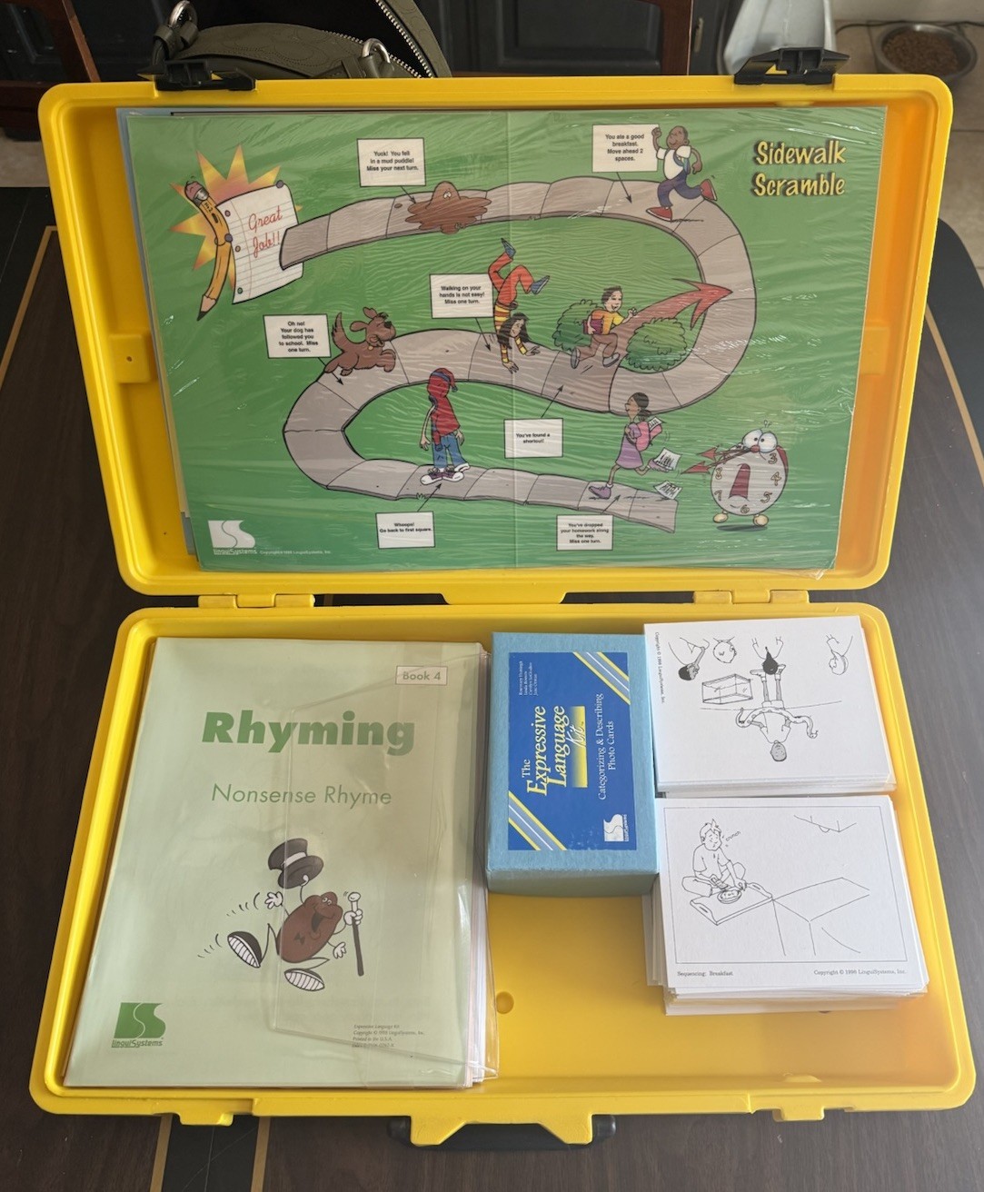 The Expressive language Kit by LinguiSystems Rhyming Books Flash Photo Cards