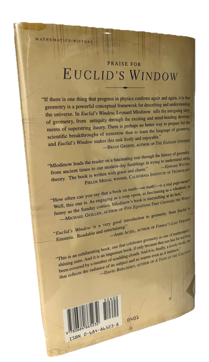 EUCLID’S WINDOW Geometry from Parallel Lines to Hyperspace by Mlodinow 1st Print