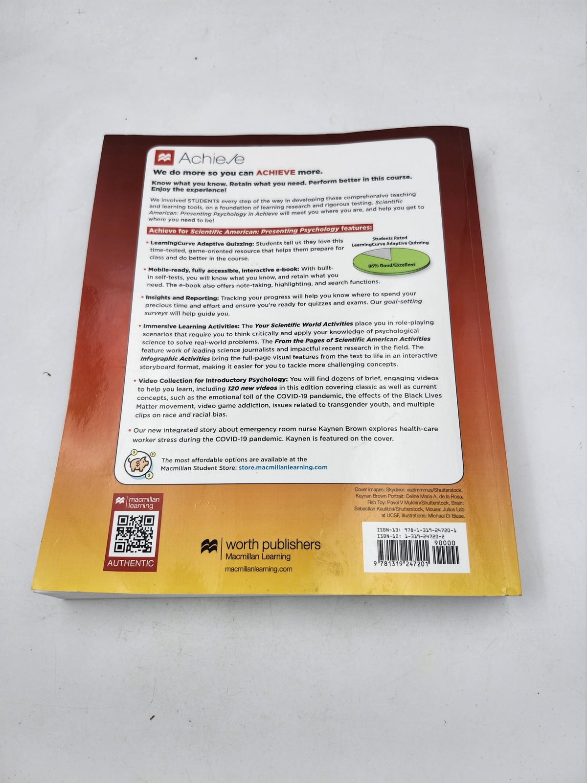 Presenting Psychology Third Edition Licht Hull Ballantyne Worth Publishers Textb