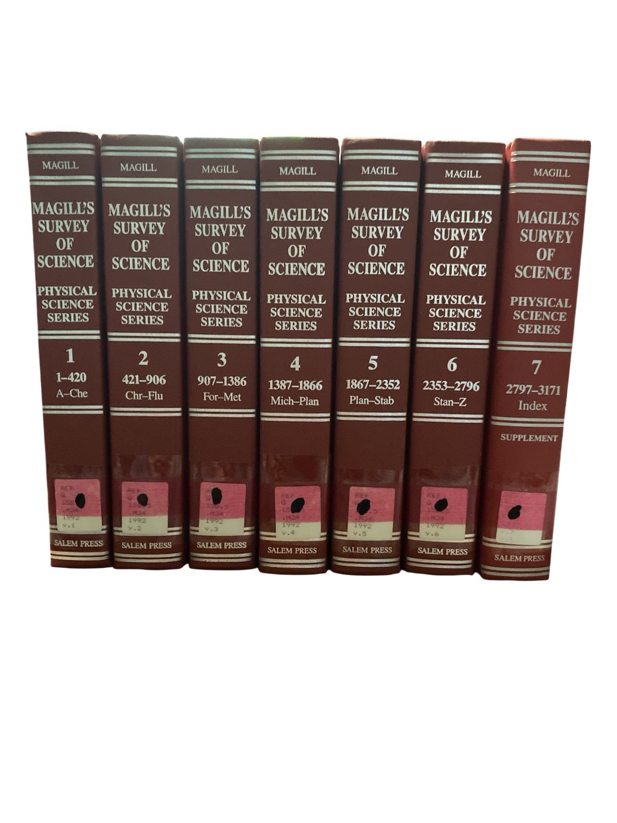 Magill’s Survey of Science Physical Science Complete 7 Volume Encyclopedia Set