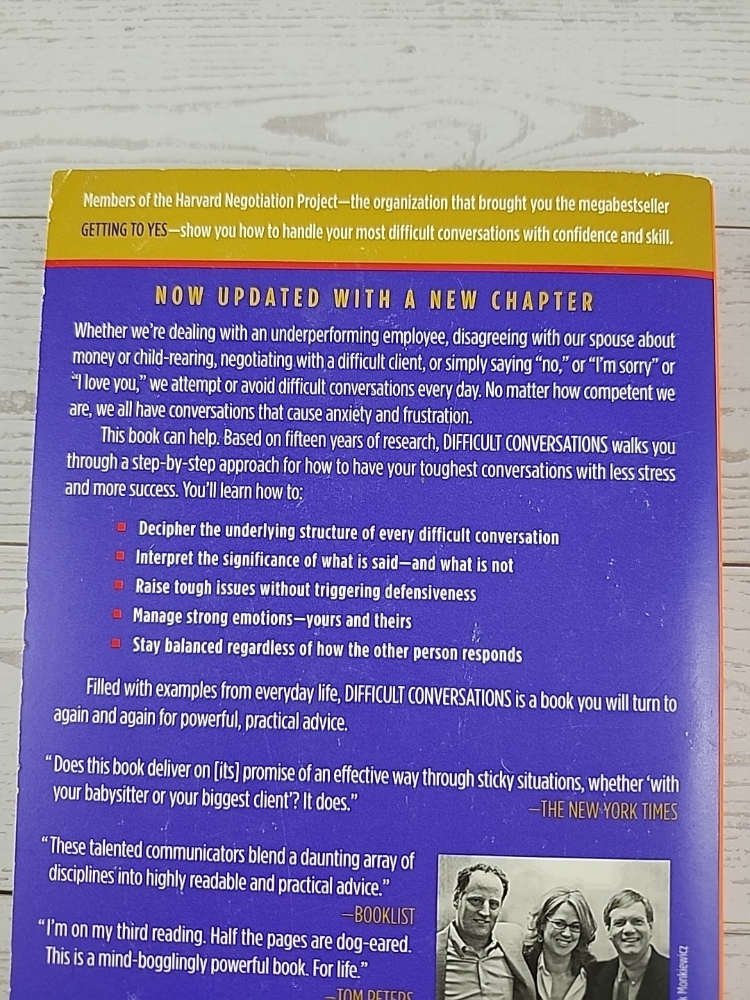 Difficult Conversations: How to Discuss What Matters Most – Paperback – GOOD
