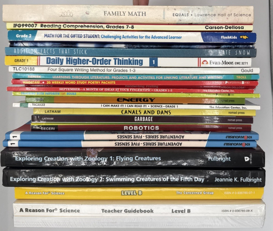 Lot of 24 Kids Children’s Learning Books Homeschool, B166