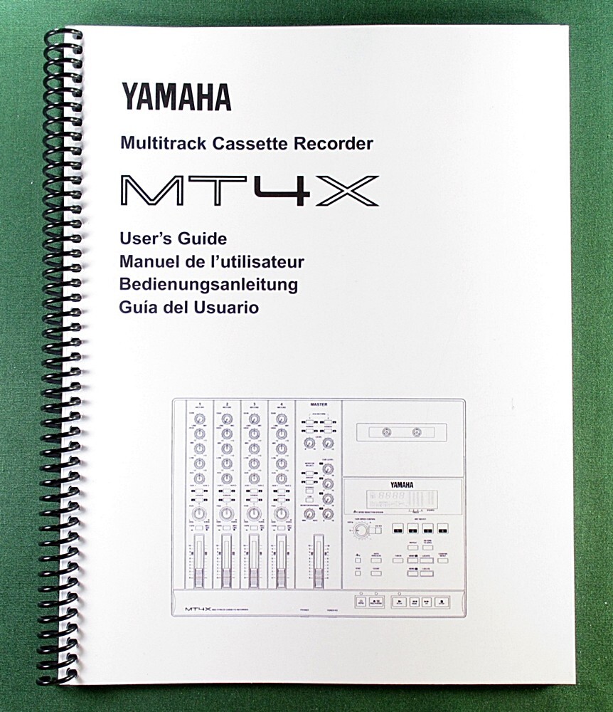 Yamaha MT4X Instruction Manual: 56 Pages & Protective Covers!