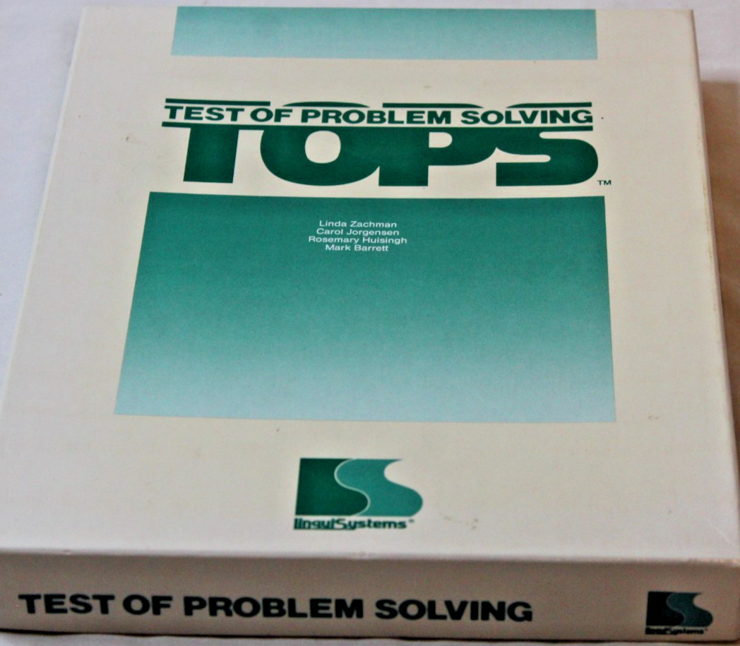 TOPS Test Of Problem Solving Examiner’s Manual & Picture Stimuli Book Set